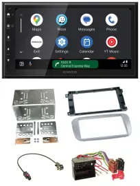 Kenwood DAB Bluetooth USB MP3 2DIN Autoradio für Ford Mondeo 2007-2014 S-Max Pro