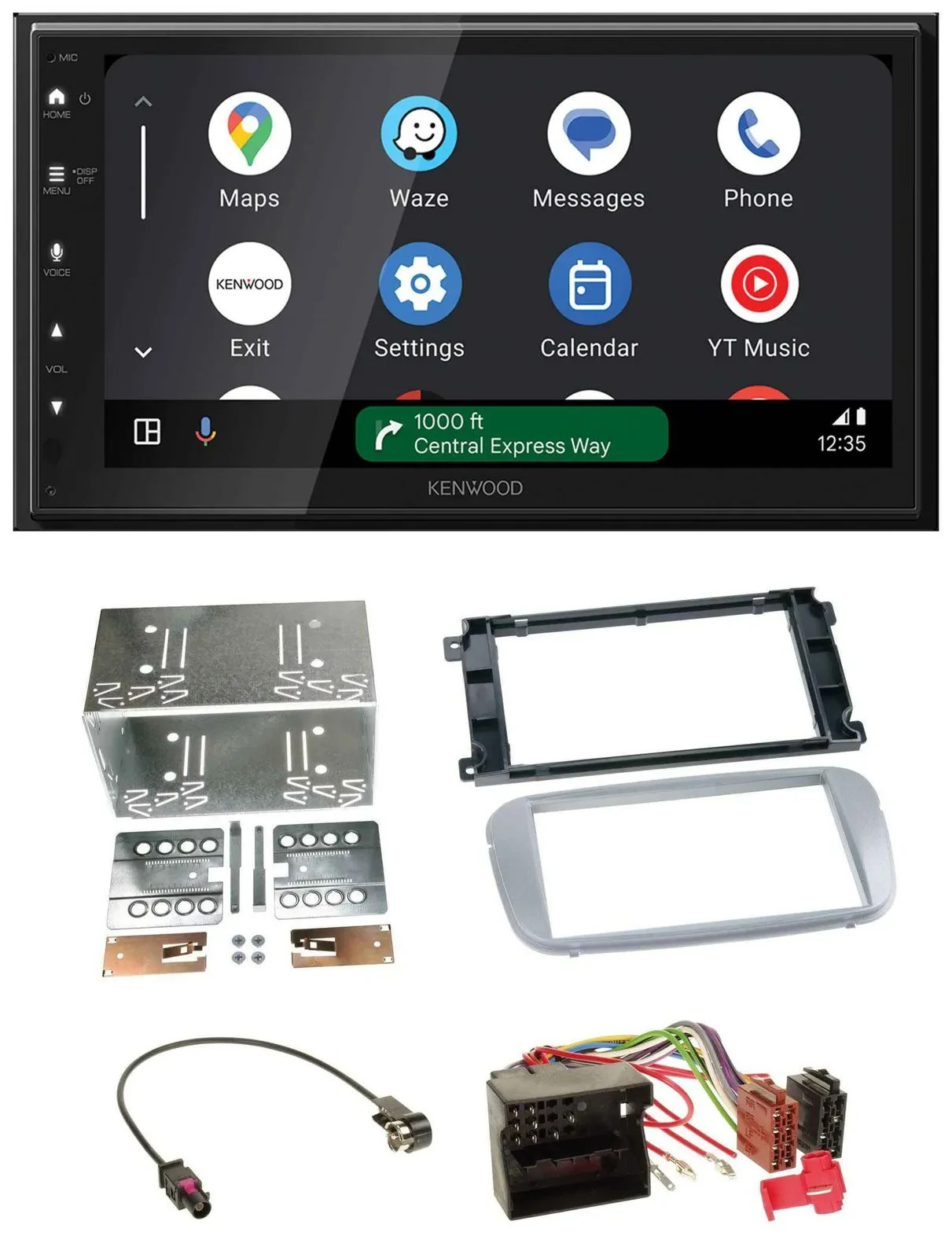 Kenwood DAB Bluetooth USB MP3 2DIN Autoradio für Ford Mondeo 2007-2014 S-Max Pro