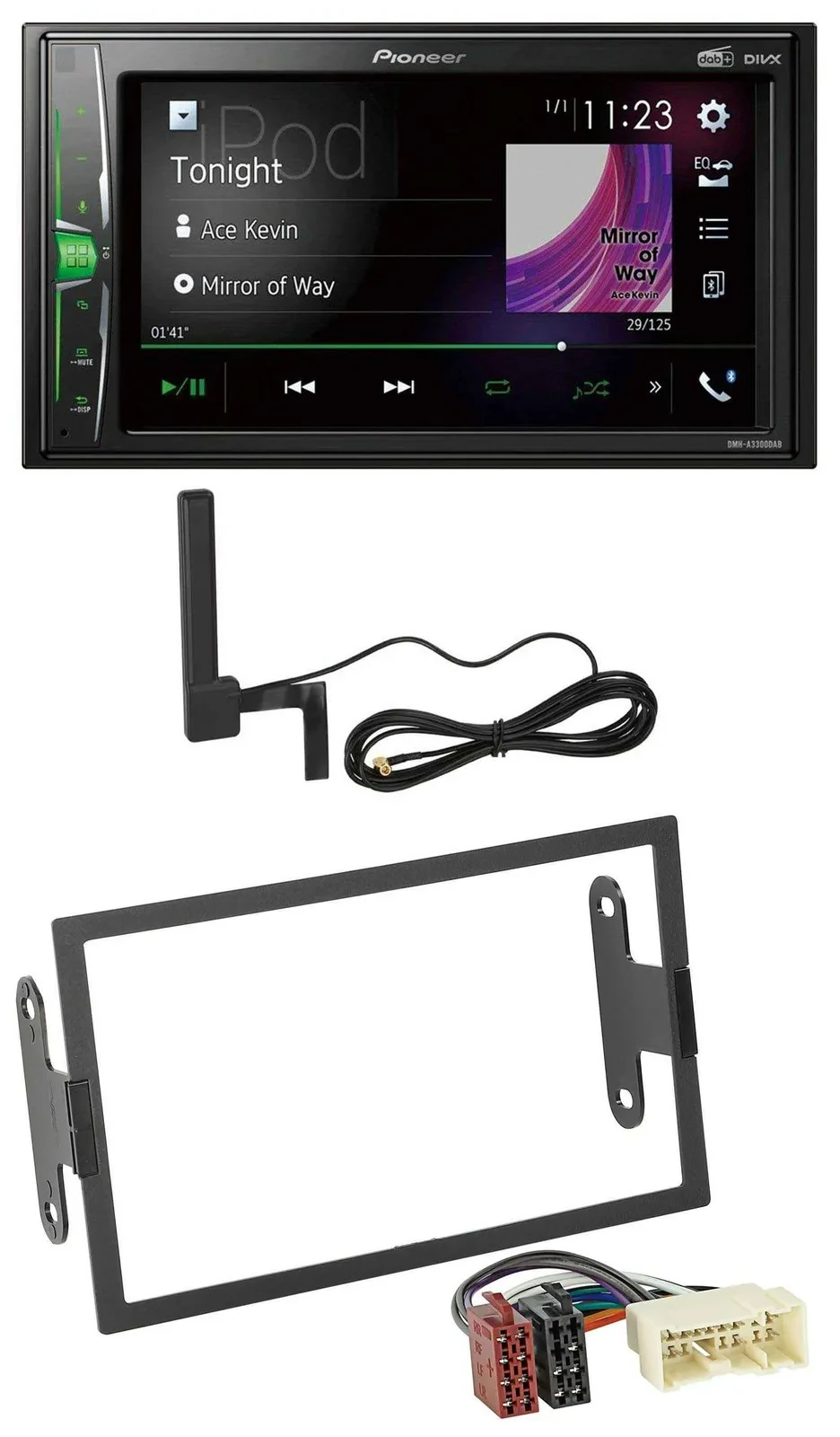 Автомагнитола для Nissan Xterra 2000–2004 Pioneer 2DIN, Bluetooth, DAB, AUX, MP3