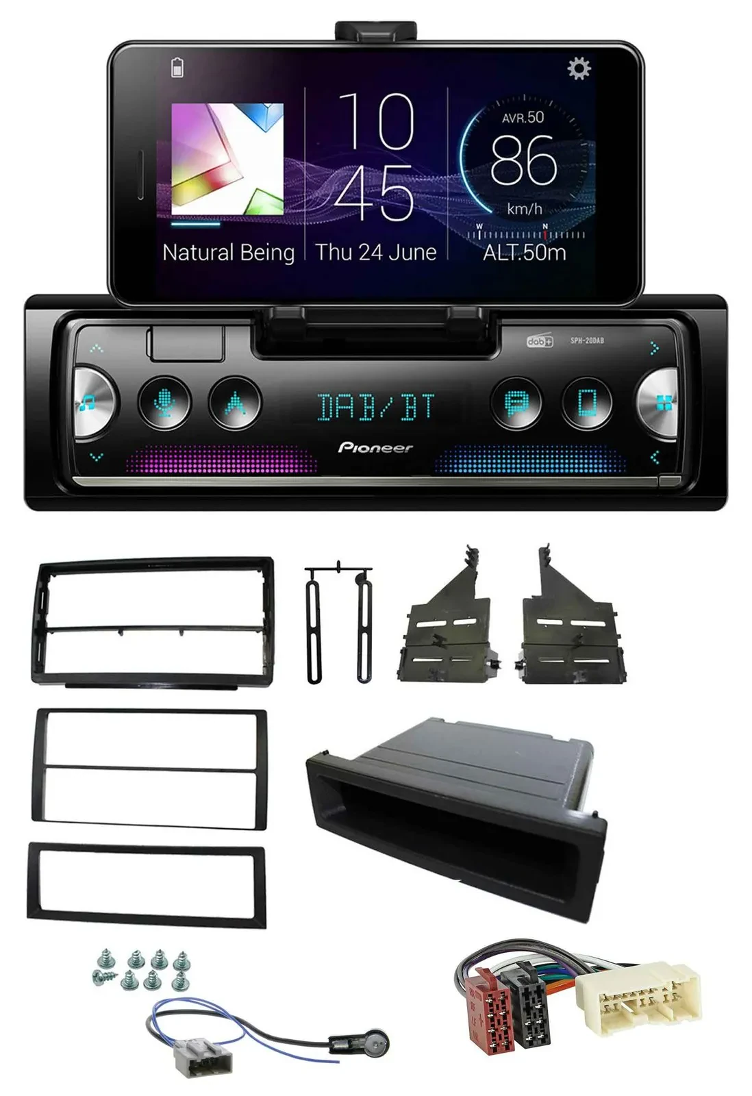 Pioneer USB MP3 Bluetooth DAB Autoradio für Nissan Altima (L31, 2005-2006)