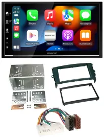 Kenwood DAB USB Bluetooth 2DIN MP3 Autoradio für Toyota Auris 07-12 schwarz