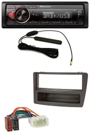 Pioneer MP3 DAB 1DIN AUX USB Autoradio für Honda Civic 04-06 autom. Klima schwar