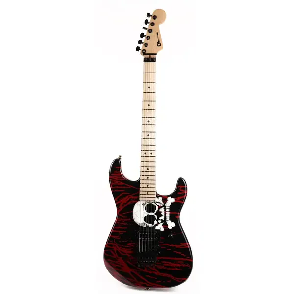 Электрогитара Charvel Custom Shop Warren DeMartini Signature Dinky Guitar Blood and Skull