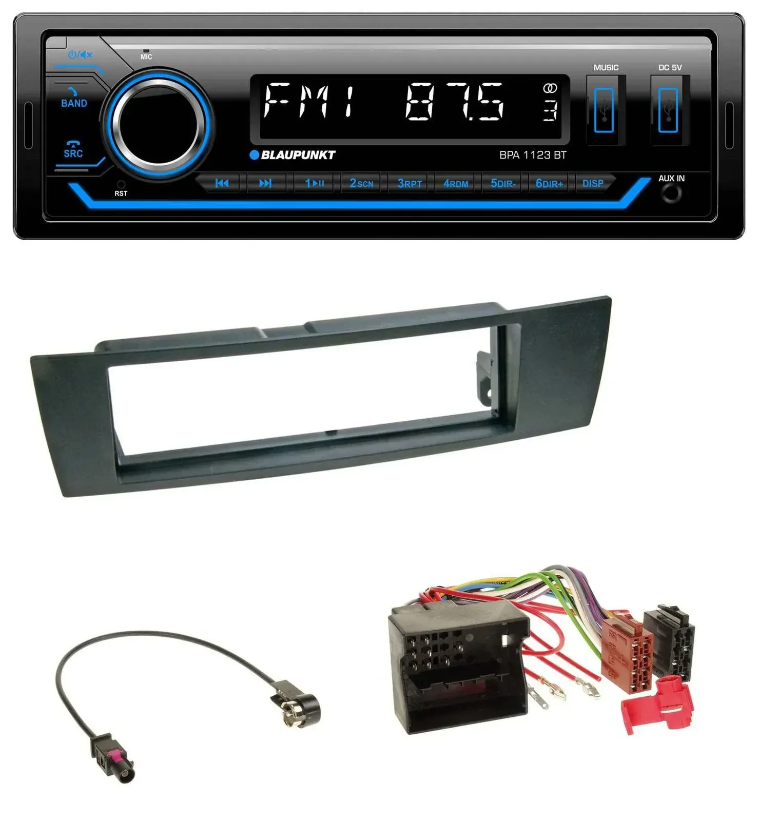 Blaupunkt MP3 Bluetooth USB AUX Autoradio für BMW 1er E87 3er E90-3 X1 E84 Z4 E8