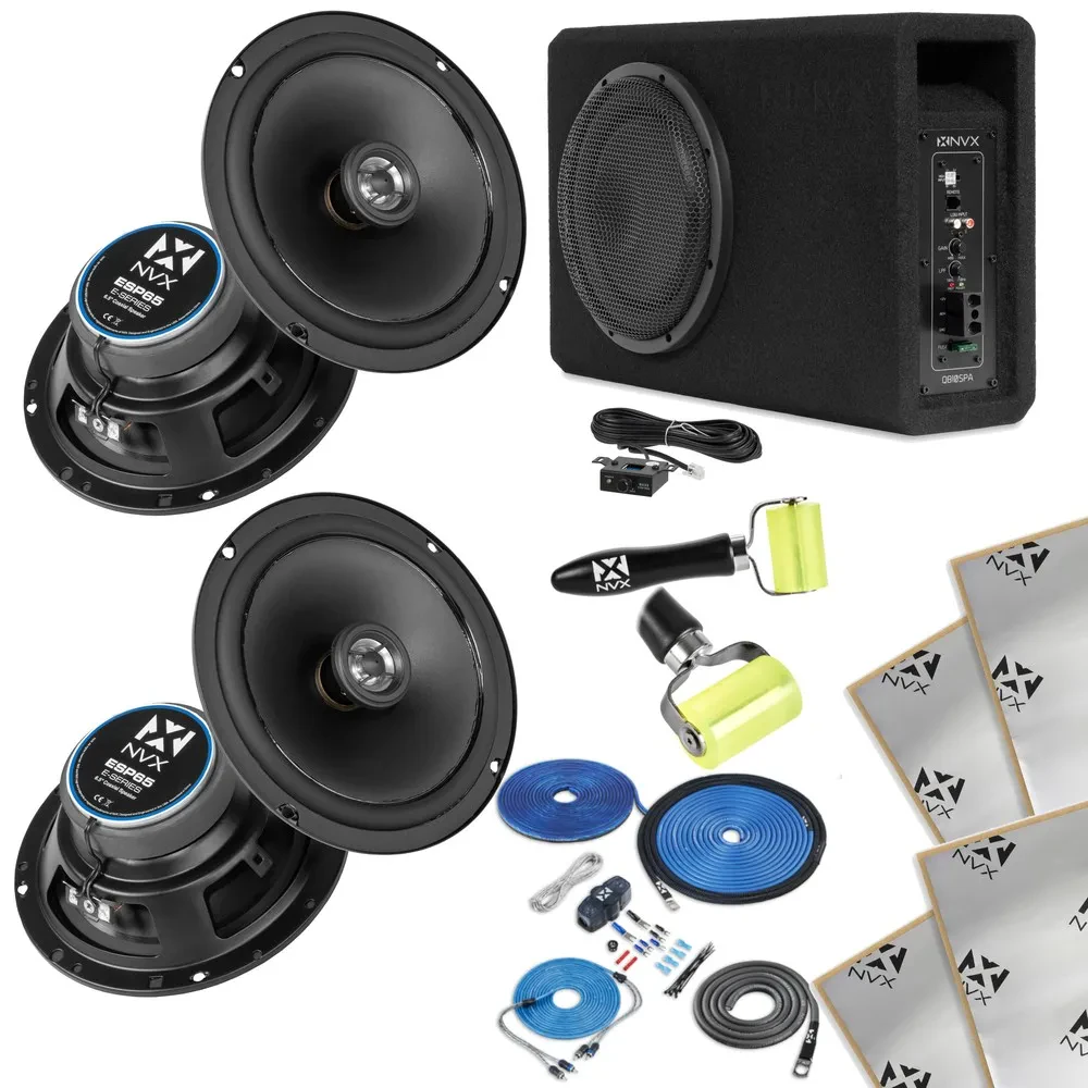 Сабвуфер активный NVX QB12SPA 12", 350W RMS (набор, 2 пары 6.5" динамиков)