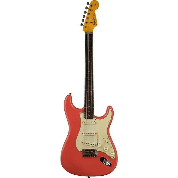 Электрогитара Fender Custom Shop '64 Stratocaster Journeyman Relic Faded Aged Fiesta Red