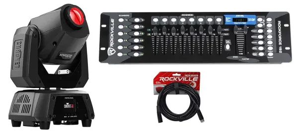 Прибор с полным движением Chauvet DJ Intimidator Spot 160 с DMX-пультом и кабелем