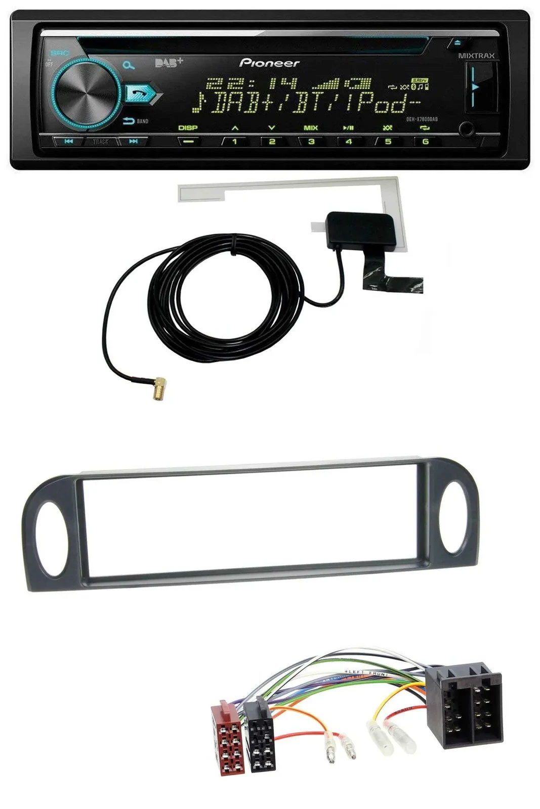 Автомагнитола для Citroen C5 (до 2004) Pioneer CD, MP3, USB, DAB, AUX