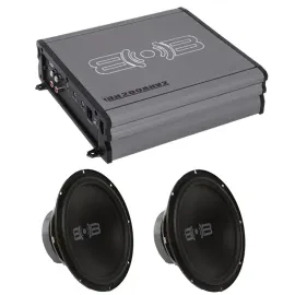 Belva BB200ABv2 | 500W Peak Class A/B Monoblock Amplifier w/ (2) 10" Subwoofer