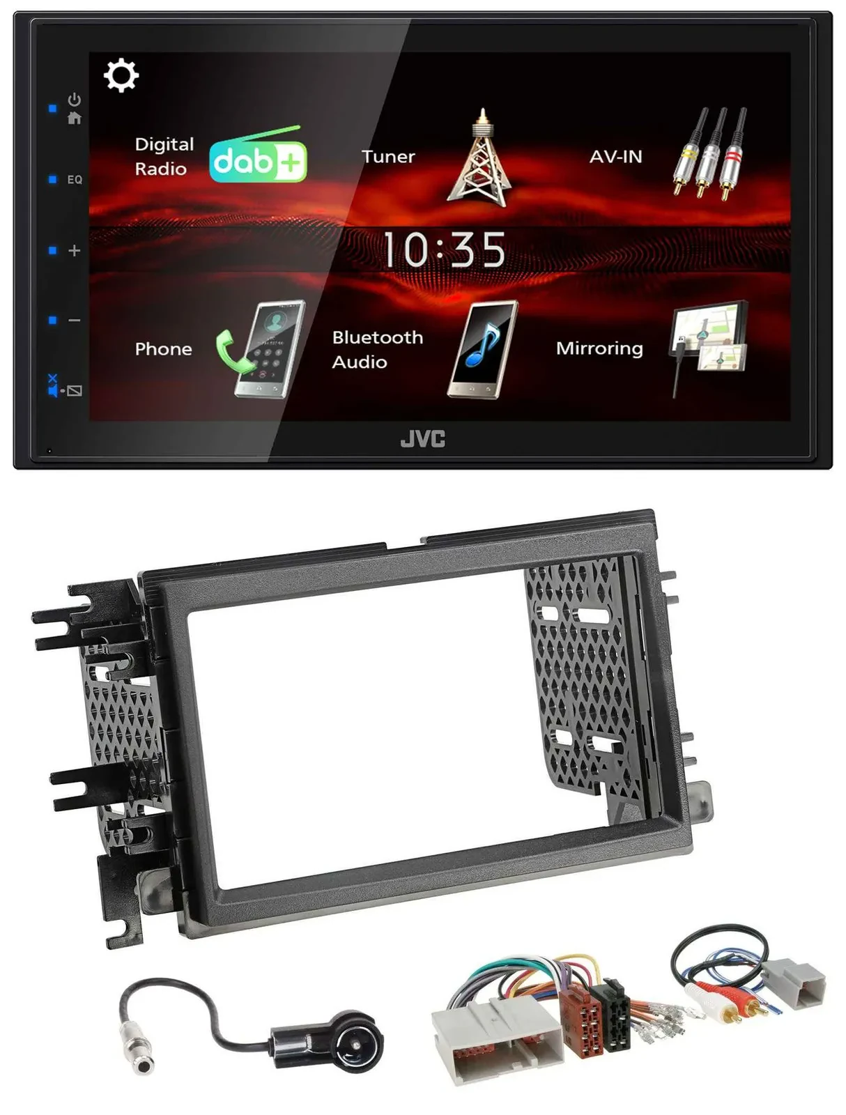 JVC USB Bluetooth MP3 DAB 2DIN Autoradio für Ford Mustang F 150 04-09