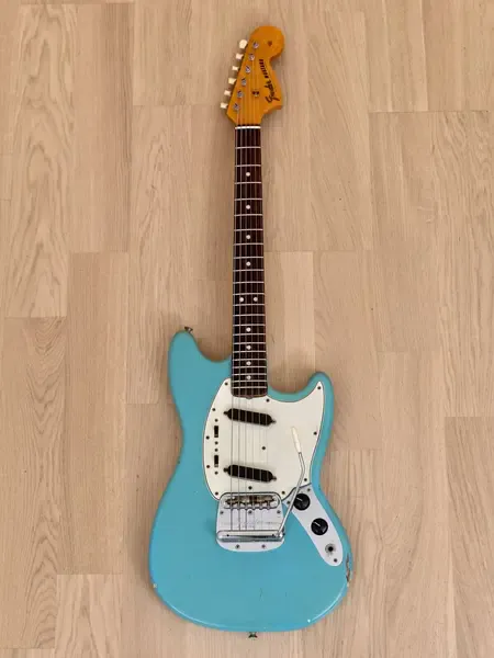 Электрогитара Fender Mustang Daphne Blue w/case USA 1966
