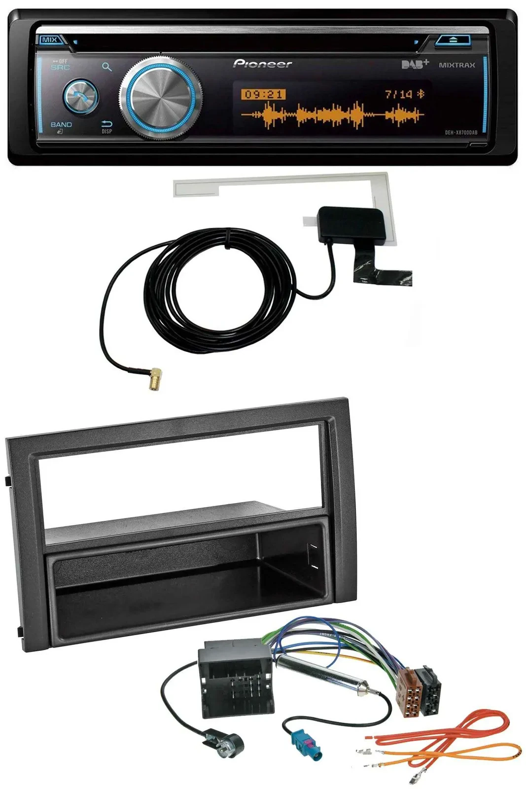 Автомагнитола Pioneer Bluetooth DAB MP3 USB CD для Skoda Fabia 6Y Facelift 2004–2007