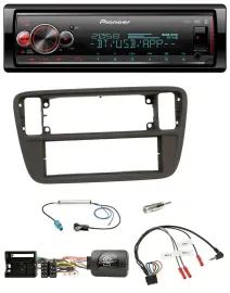 Pioneer Bluetooth USB Lenkrad DAB Autoradio für VW Up AA AAN 11-16 schwarz
