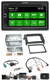 Blaupunkt Bluetooth 2DIN Lenkrad DAB USB TMC Navigation für Mercedes A- B-Klasse