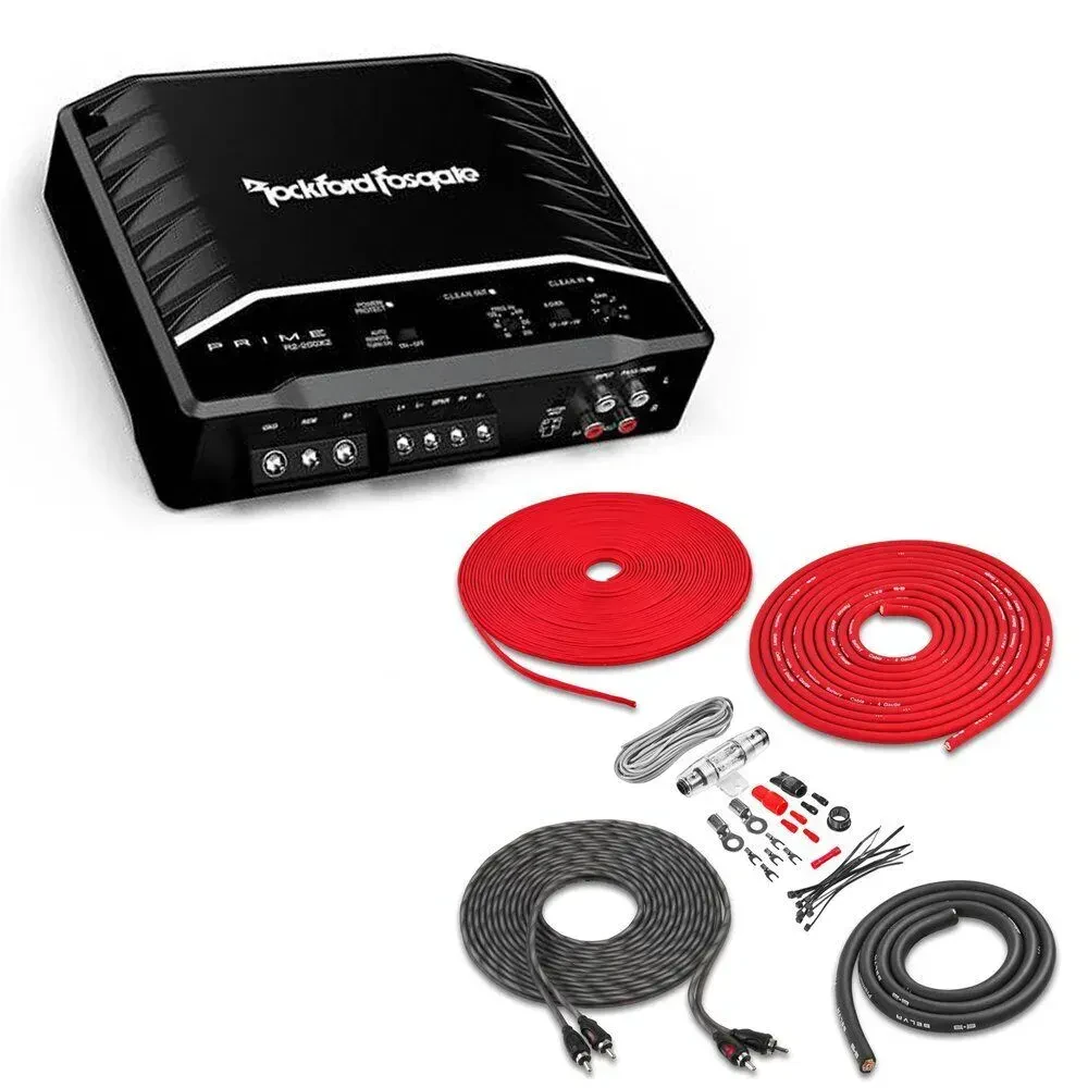 Автомобильный усилитель Rockford Fosgate R2-200X2 2-канальный, 200 W (набор, с комплектом проводки 4 GA)