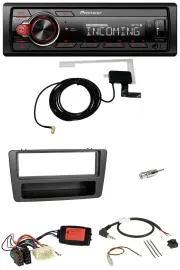 Автомагнитола для Honda Civic 01–03 Pioneer USB, DAB, Bluetooth, черная