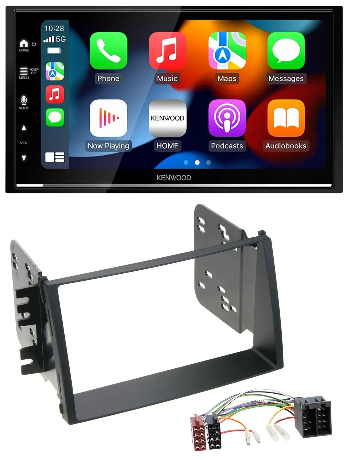 Kenwood DAB USB Bluetooth 2DIN MP3 Autoradio für Kia Soul (AM, 2008-2011)