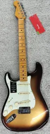 American Ultra LEFTY Stratocaster, Maple Fretboard, Mocha Burst Electric w/Case