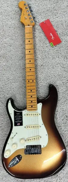 American Ultra LEFTY Stratocaster, Maple Fretboard, Mocha Burst Electric w/Case