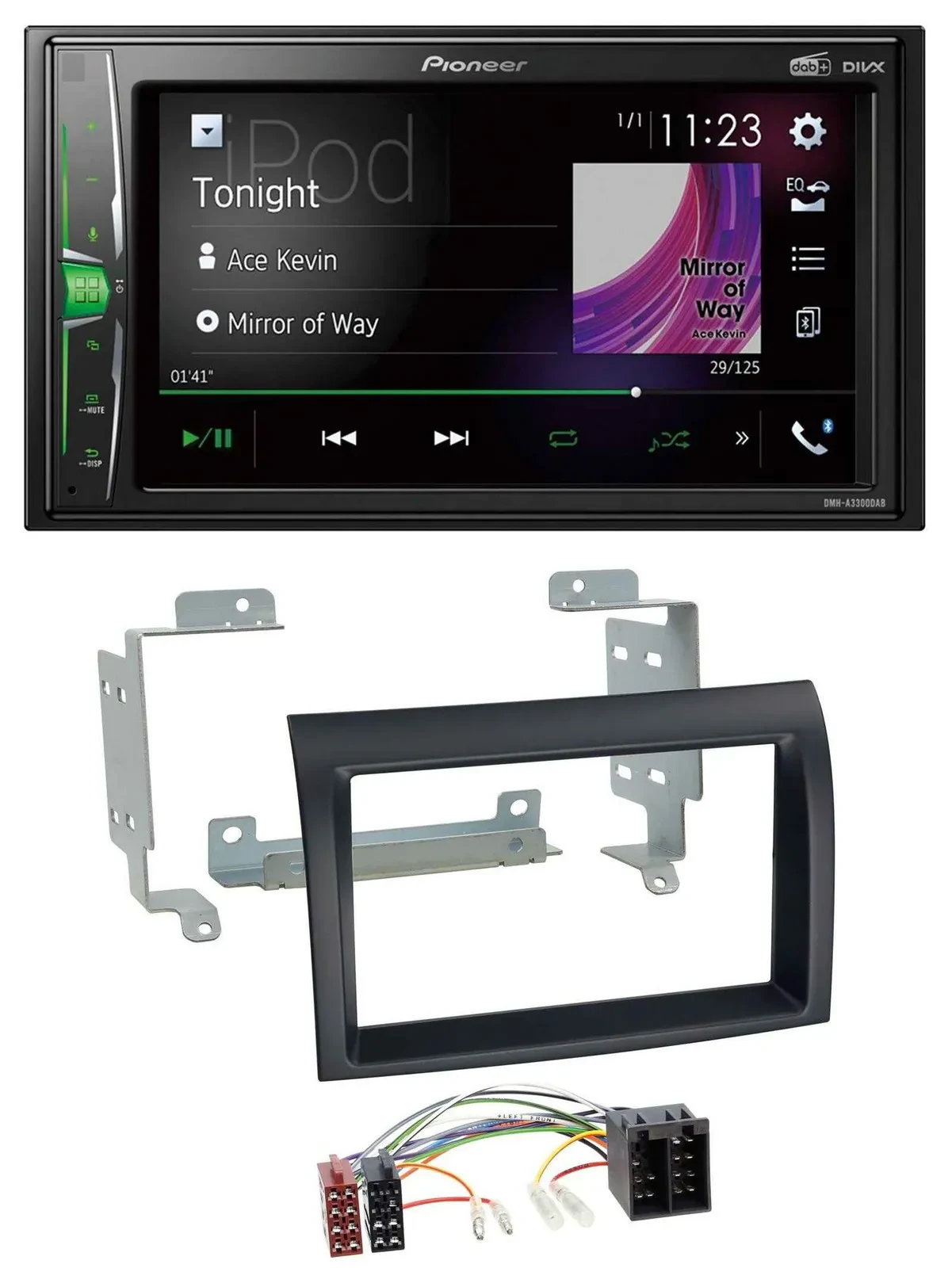 Автомагнитола Pioneer 2DIN MP3 DAB USB Bluetooth для Fiat Ducato (2006–2011), Citroen Jumper