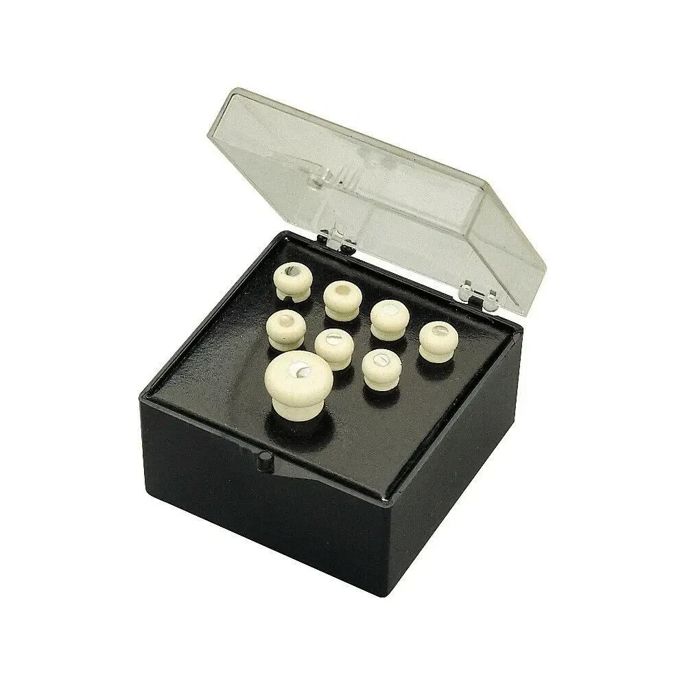 Фиксатор струн для акустической гитары Martin 18APP45 Bridge and End Pin Set in White with Abalone Inlay