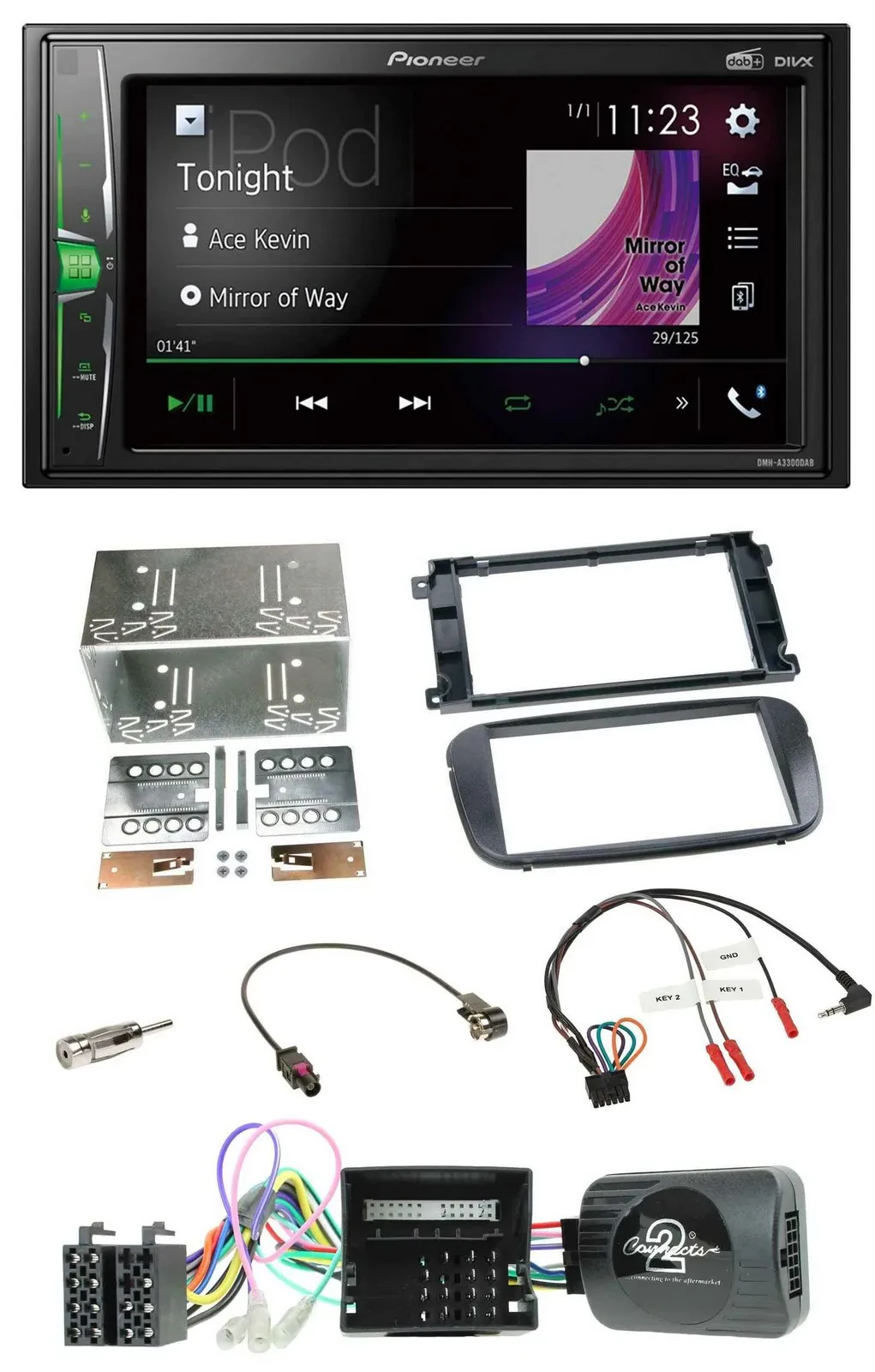 Автомагнитола для Ford S-Max/Mondeo Pioneer 2DIN DAB USB Bluetooth