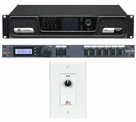 Crown CDI4300 CDI 4 x 300 Watt 70V Commercial Amplifier+Processor+Wall Control