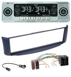 Dietz Bluetooth MP3 DAB USB Autoradio für Smart ForTwo 450 blau ohne Metallschac