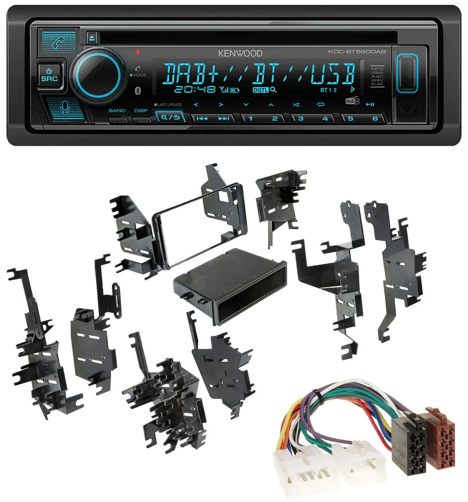 Автомагнитола Kenwood Bluetooth DAB CD MP3 USB для Toyota RAV4/Celica/MR2 Spyder