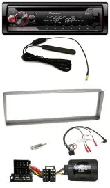 Pioneer CD USB Lenkrad DAB MP3 Autoradio für Alfa Romeo 156 ab 2003 silber