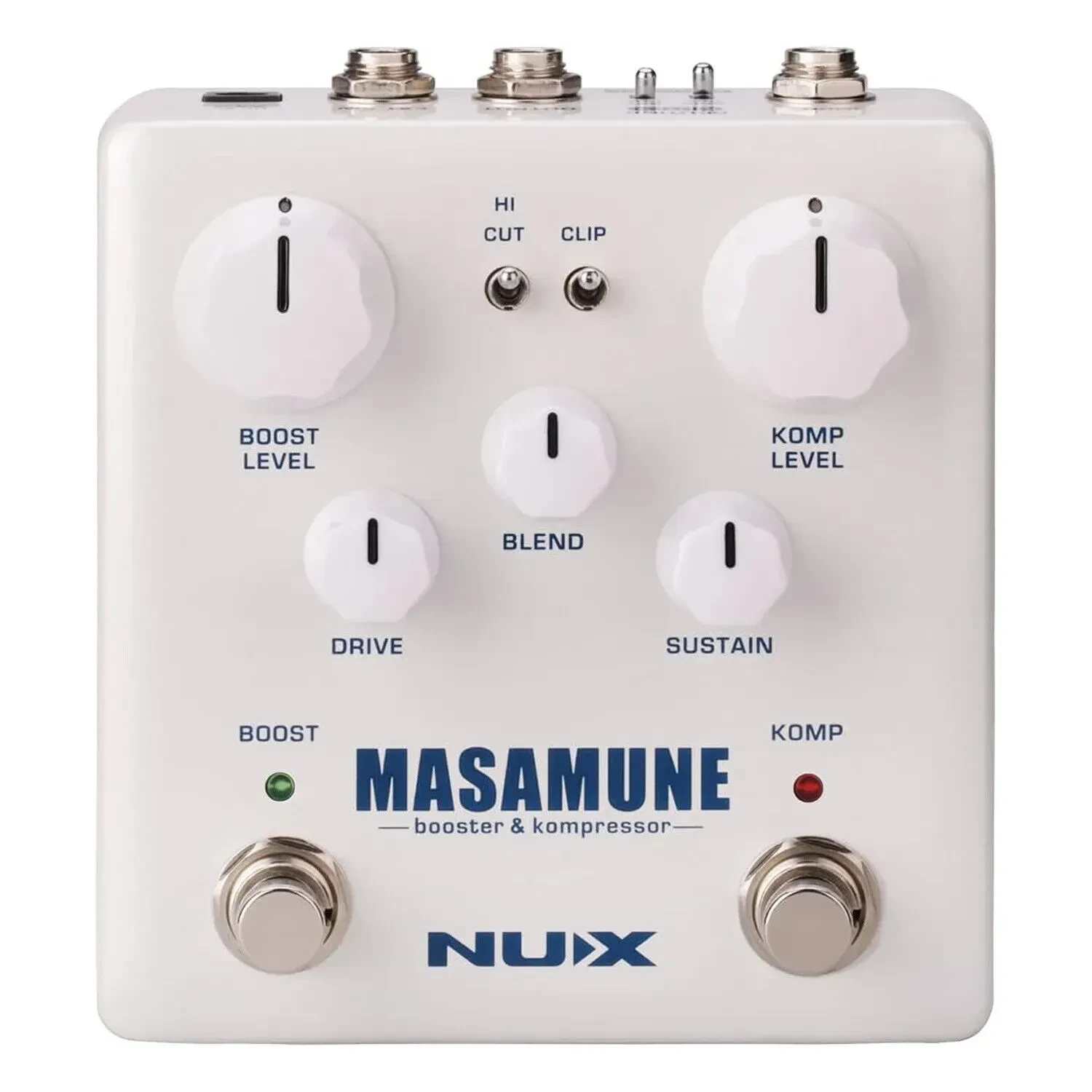 Педаль эффектов для электрогитары Nux NBK-5 Masamune Booster Kompressor с кабелем