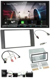 Kenwood Lenkrad 2DIN USB DAB Bluetooth Autoradio für Ford Kuga 08-12 anthrazit