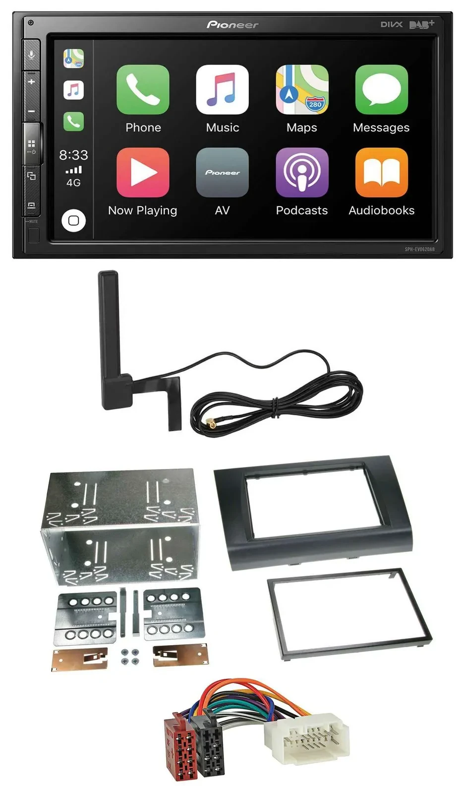 Pioneer USB 2DIN Bluetooth DAB MP3 Autoradio für Suzuki Swift (2005-2010)