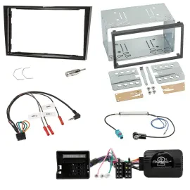 Einbauset Lenkradadapter Doppel DIN Autoradio für Opel Zafira Corsa D Astra H Kl
