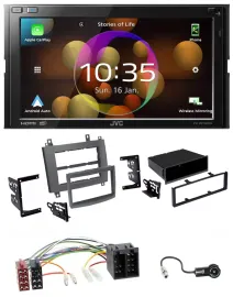 JVC DAB MP3 2DIN Bluetooth USB Autoradio für Cadillac CTS 2003-2007 SRX 2004-200