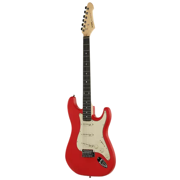 Электрогитара SQOE SEST200 Stratocaster SSS Matte Red