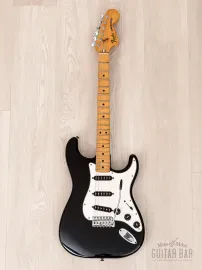 Электрогитара Fender Stratocaster International Color SSS Black w/case USA 1980