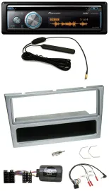 Pioneer CD USB Bluetooth DAB Lenkrad Autoradio für Opel Corsa C 2000-2004 silber