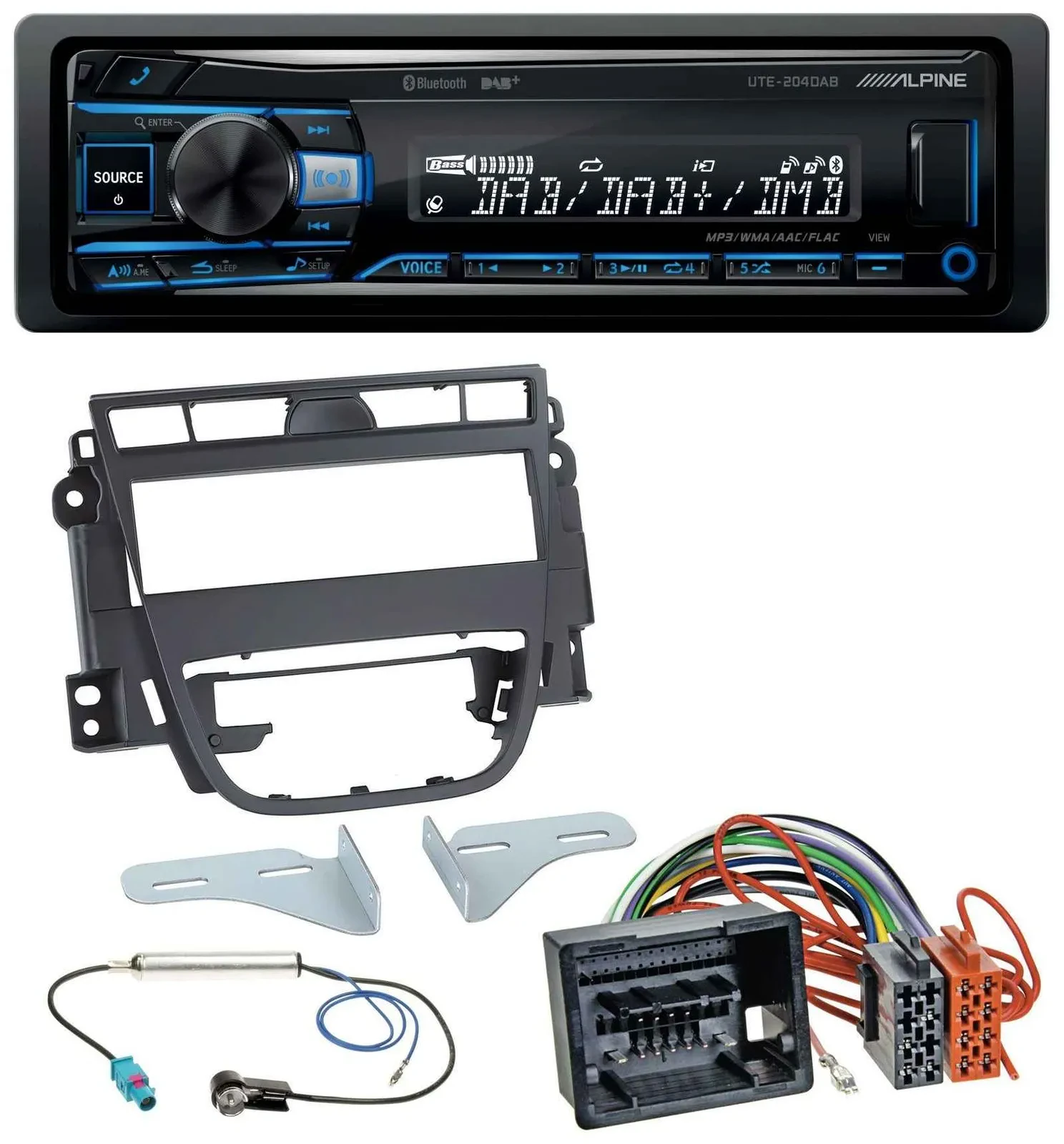 Alpine USB Bluetooth DAB MP3 Autoradio für Opel Meriva B (ab 2010)
