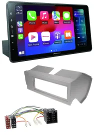 Pioneer Bluetooth DAB MP3 USB Autoradio für Fiat Panda (bis 2002) - grau