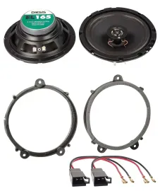 ACV 16,5cm 100Watt 2-Wege Lautsprecher für Renault Twingo ab 07 Fronttür Auto Bo