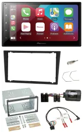 Pioneer USB Lenkrad DAB 2DIN Bluetooth Autoradio für Opel Corsa C Vectra C charc