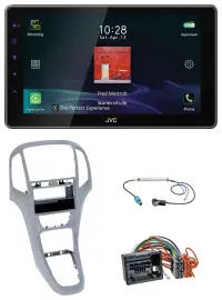JVC DAB MP3 Bluetooth USB Autoradio für Opel Astra J ab 2009 Platin silber