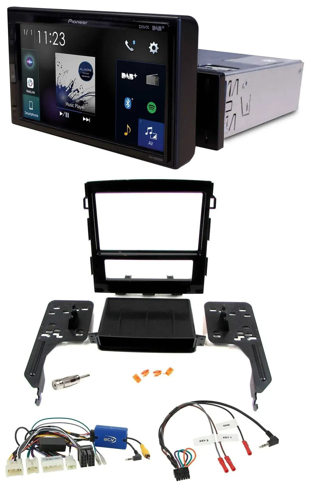 Автомагнитола для Subaru Impreza (с 2018) Pioneer DAB, Bluetooth, USB