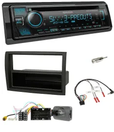 Kenwood Bluetooth USB CD Lenkrad DAB Autoradio für Citroen Jumper 2014-2021 schw