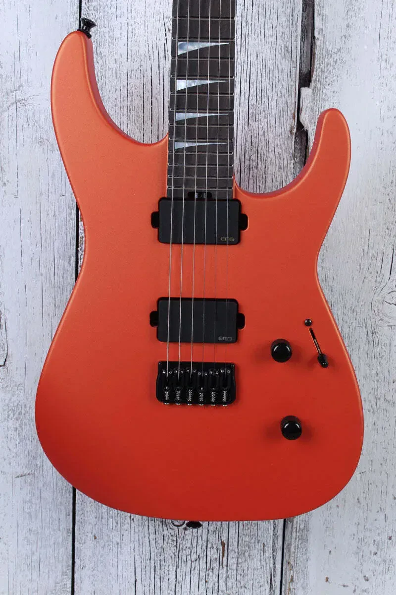 Jackson American Series Soloist SL2 HT Electric Guitar Satin Lambo Orange w Case