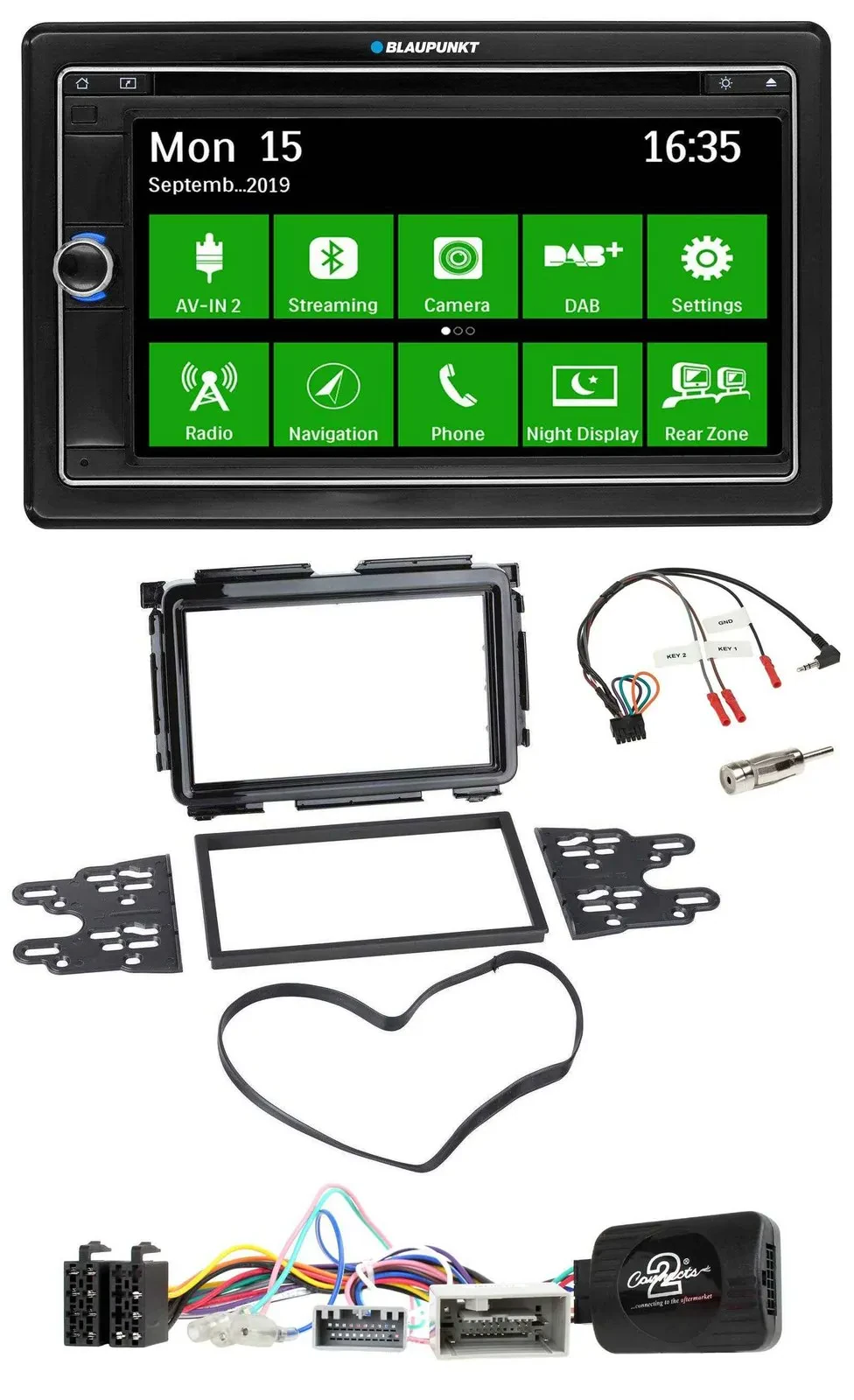 Автомагнитола для Honda HR-V Blaupunkt 2DIN Bluetooth DAB USB навигация TMC