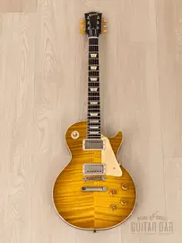 Электрогитара Gibson Custom Shop M2M 1959 Les Paul Standard R9 HH Murphy Lab Heavy Aged Green Lemon Fade w/case USA 2024