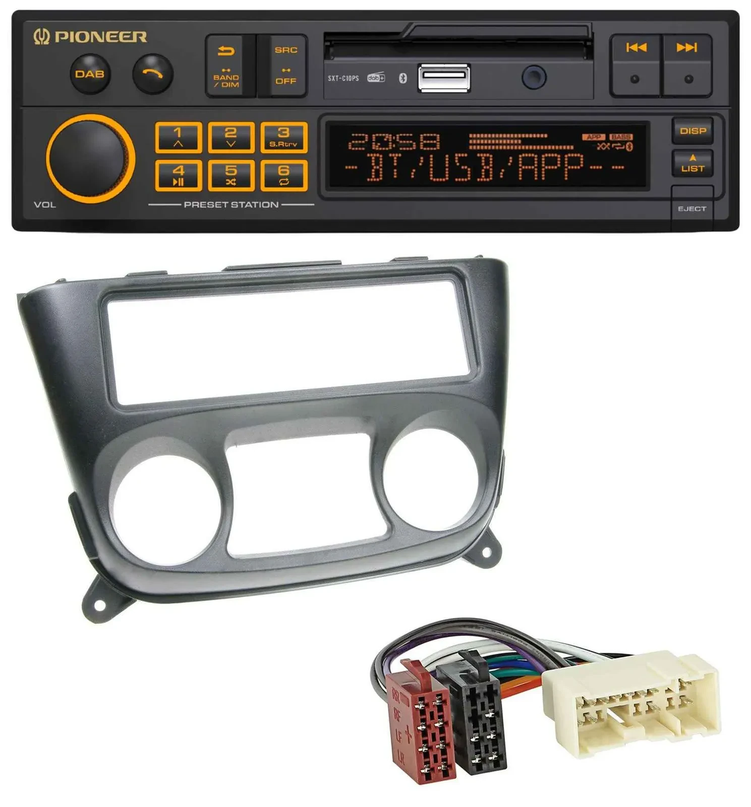 Pioneer DAB MP3 USB Bluetooth Autoradio für Nissan Almera N16 (ab 2000)
