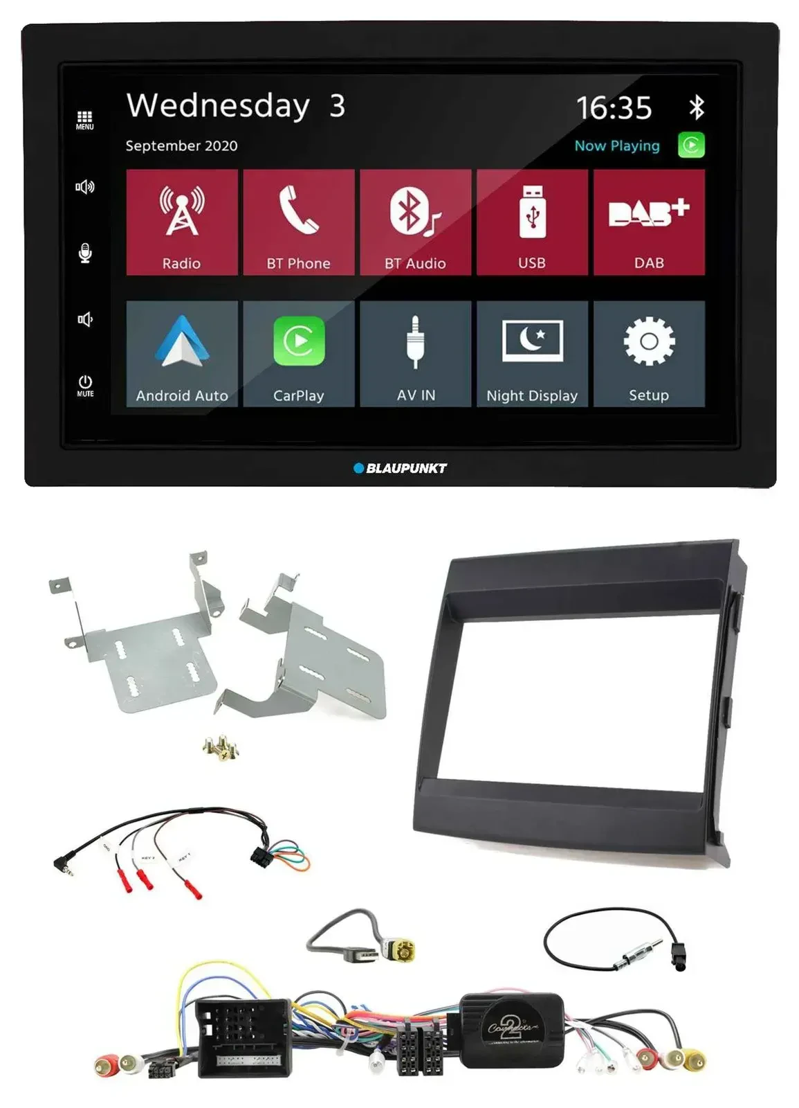 Blaupunkt DAB Bluetooth USB Lenkrad 2DIN Autoradio für Porsche Cayenne 2011-2016